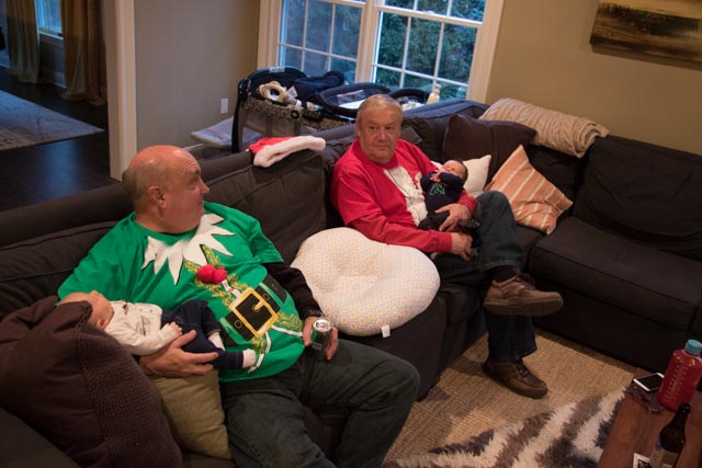 Grandpas with their grandsons