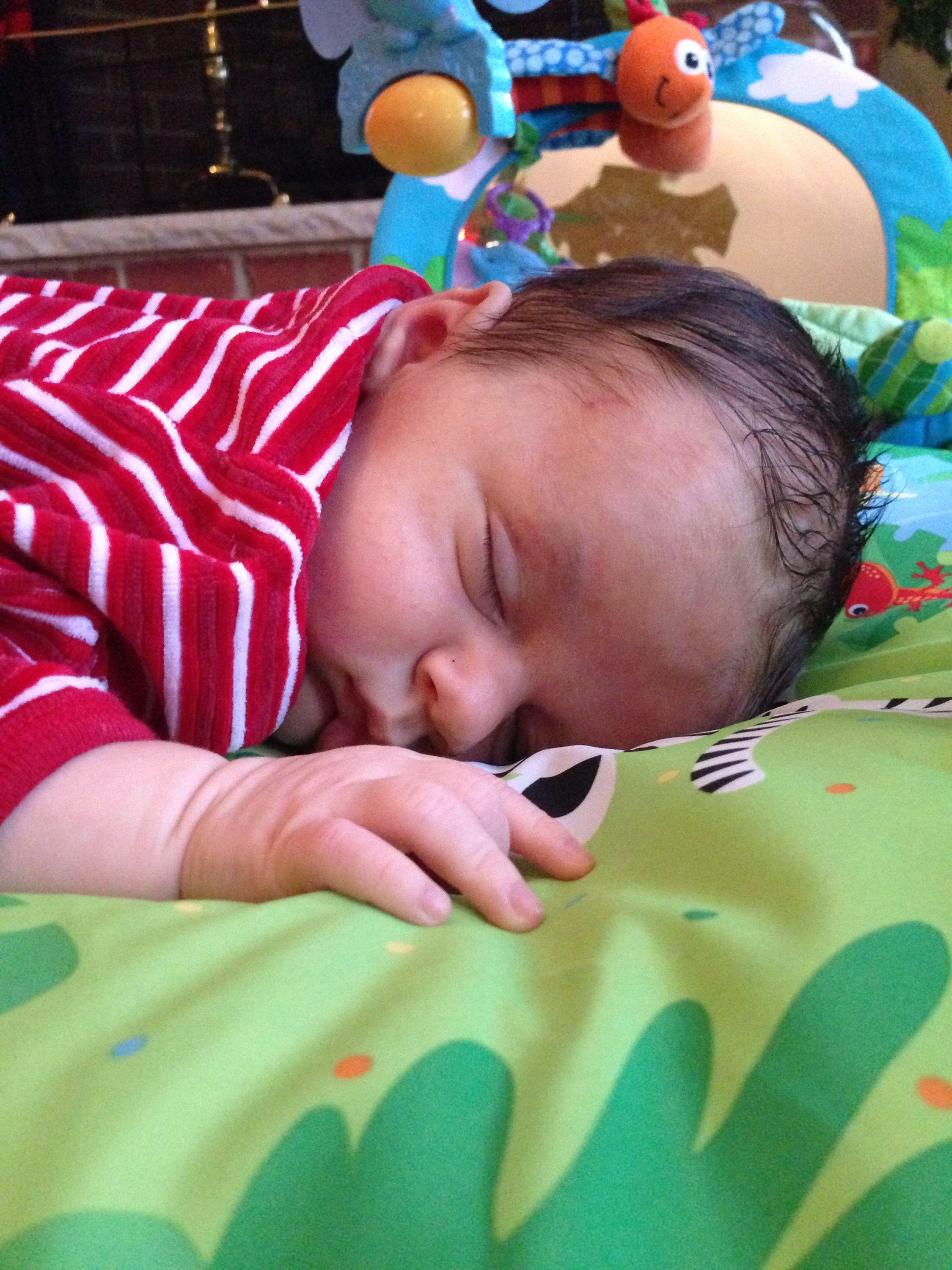 Not so into tummy time today