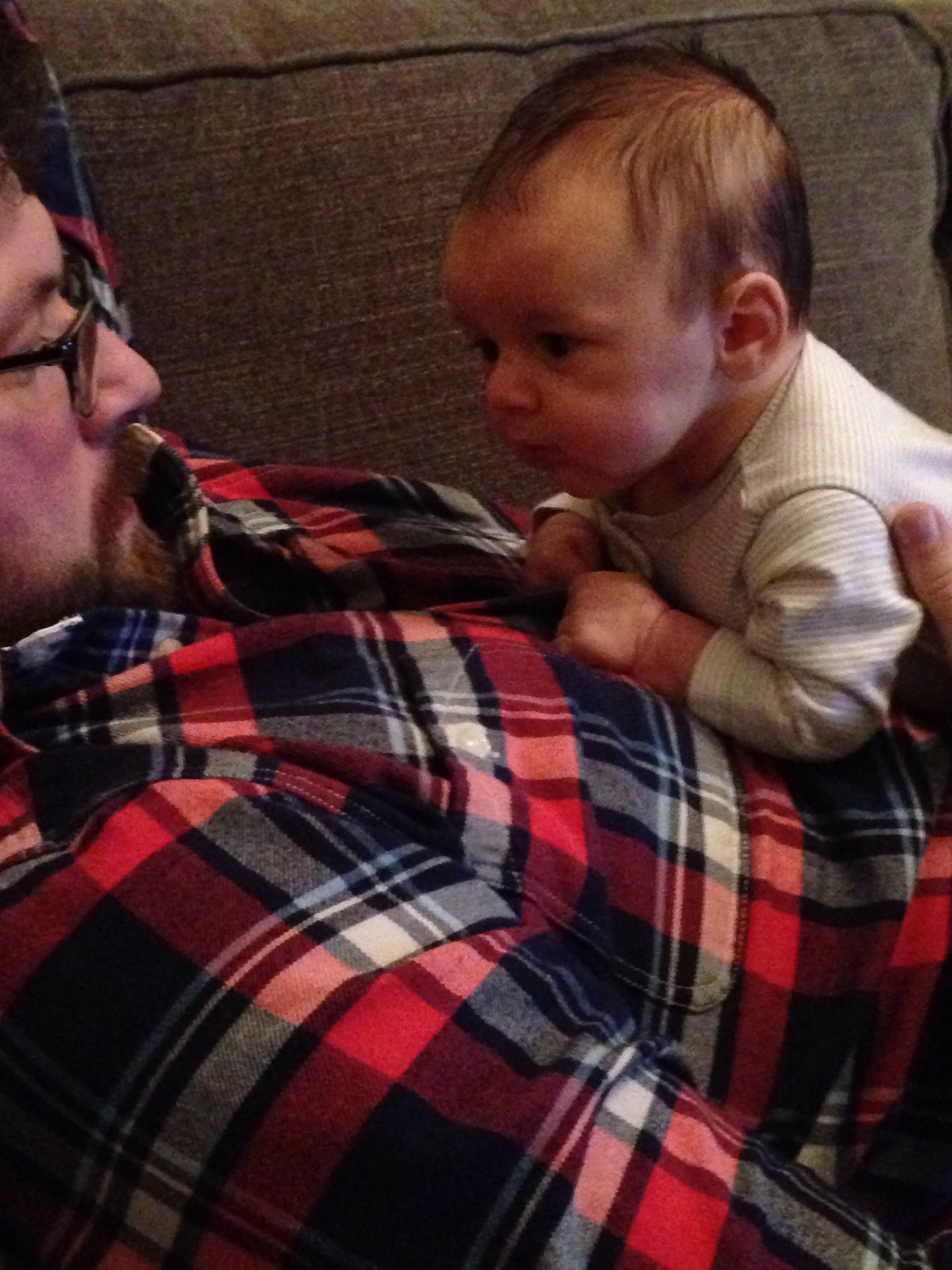 Eye to eye with Daddy