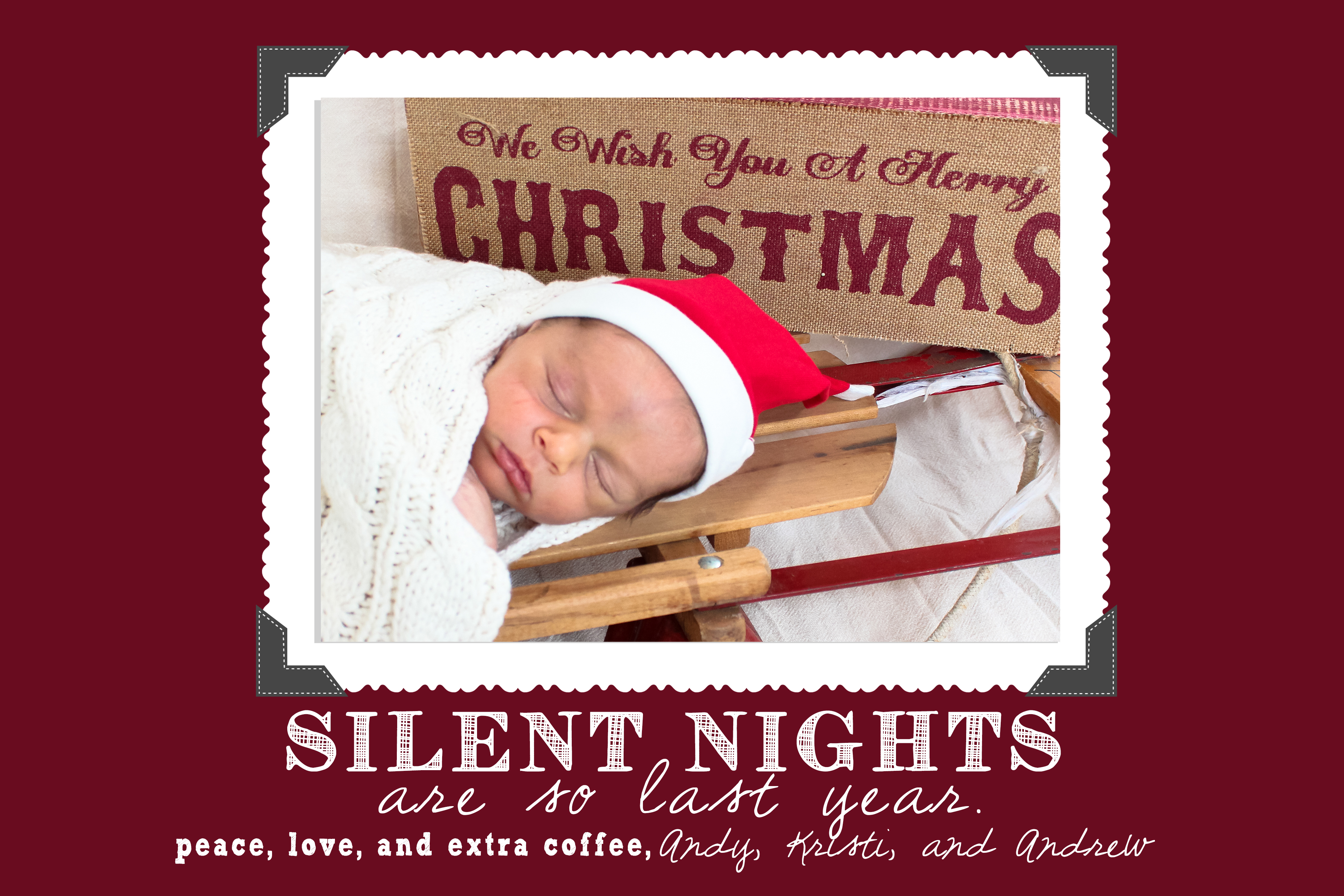 Our first Christmas card