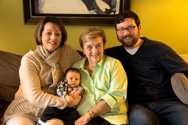4 generations of good looking people