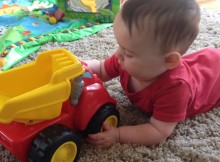 Baby boy’s first truck 