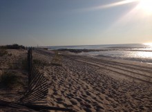 Morning beach walk