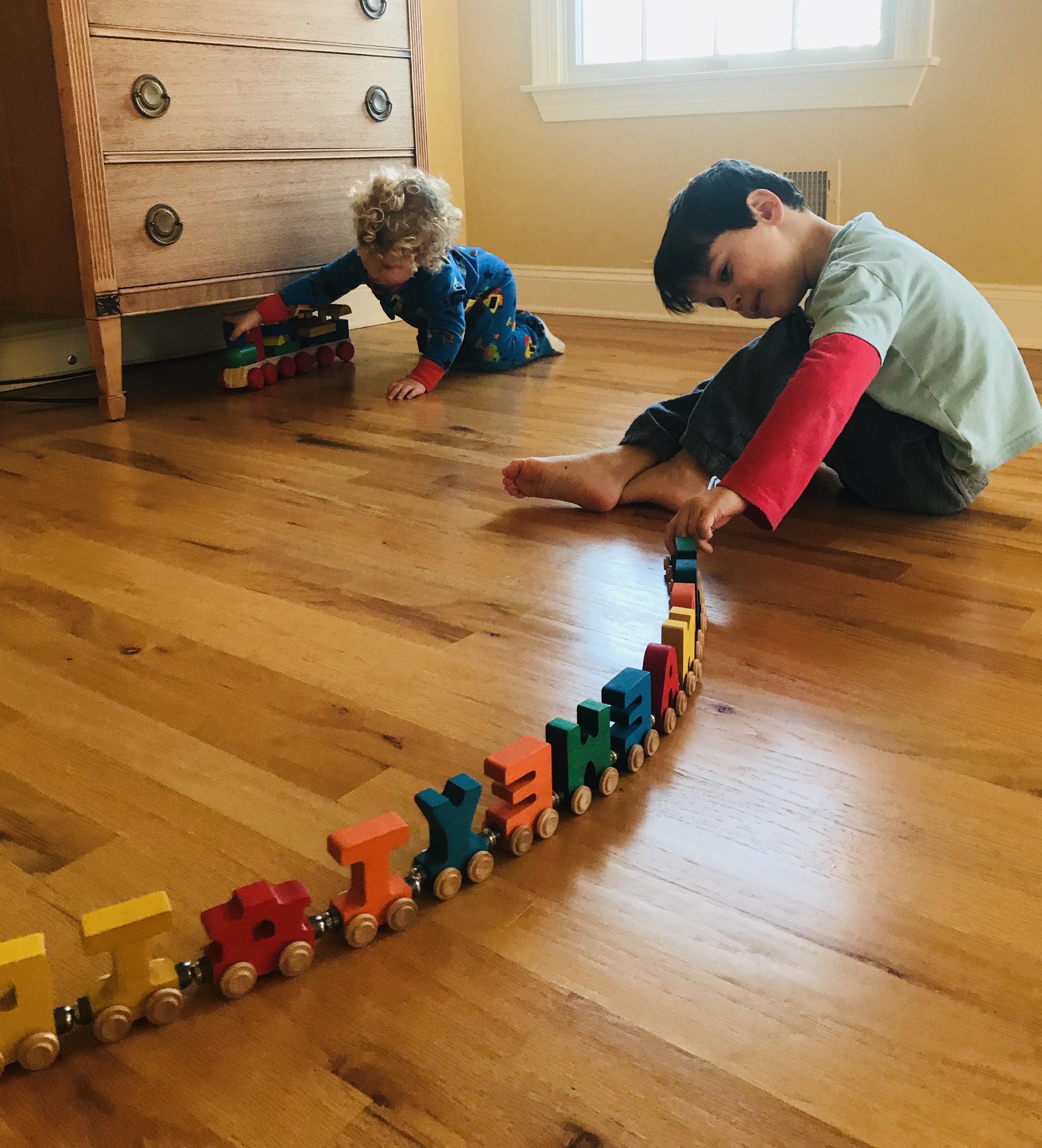 A boy and his train